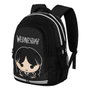 Karactermania - Mochila Miércoles Run. Plus FAN Cute - Sac à dos portable avec compartiment USB, ventilation et toile résistante - Gris - 44 x 34 x发给21 cm