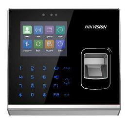 Hikvision Terminal de Contrôle d'Accès - Écran LCD 2.8", Capacité 100k Cartes / 5000 Empreintes, Wi-Fi, Ethernet, Ports Wiegand et RS-485