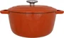 Cosy & Trendy - Cocotte en fonte émaillée Fontestic - Ø 24 cm / 4,6 L - Pour tous feux (induction) et four (200°C) - Avec couvercle à droplets - Couleur Rouille