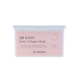 Dr. Hedison 30 Days Daily Collagen - Ensemble de 30 Masques Faciaux Végétaliens