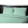 Home Linge Passion Drap plat HP72096 Microfibre 82 g, 180 x 290 cm, Vert d'eau - Pour lit une personne (140x200 cm)