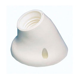 F-Line Porte-lampe de surface à socle incurvé E27 blanc
