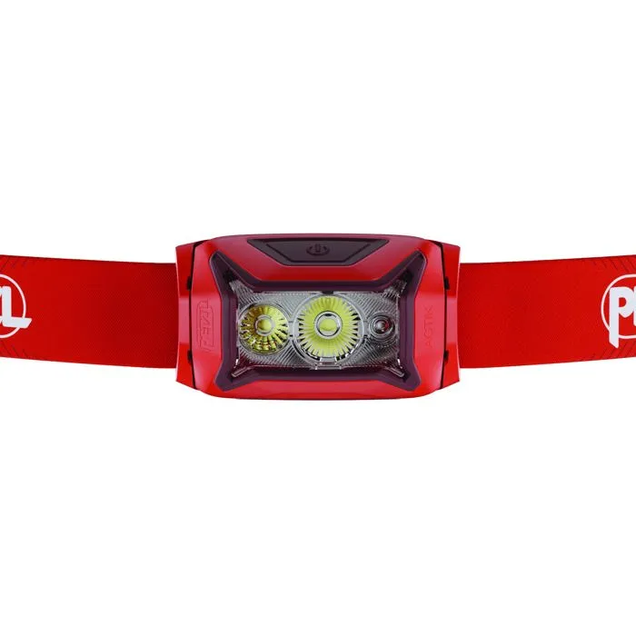 Petzl Lampe frontale ACTIK 450 Lumens, Portée 100 m, Autonomie 100 h, Alimentation 3 piles AAA/LR03