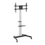 Equip 650630 Support Sol TV VESA 600x400 Inclinable 37-86 Pouces Plastique Acier Aluminium Argent
