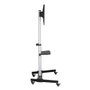 Equip 650630 Support Sol TV VESA 600x400 Inclinable 37-86 Pouces Plastique Acier Aluminium Argent