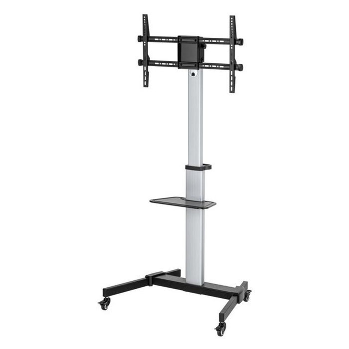 Equip 650630 Support Sol TV VESA 600x400 Inclinable 37-86 Pouces Plastique Acier Aluminium Argent