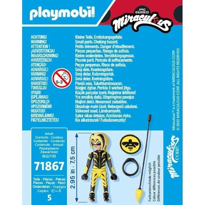 Playmobil 71867 Vesperia - Miraculous - Figurine Personnage de Dessin Animé - 5 Pièces - Jouet Enfant dès 4 Ans