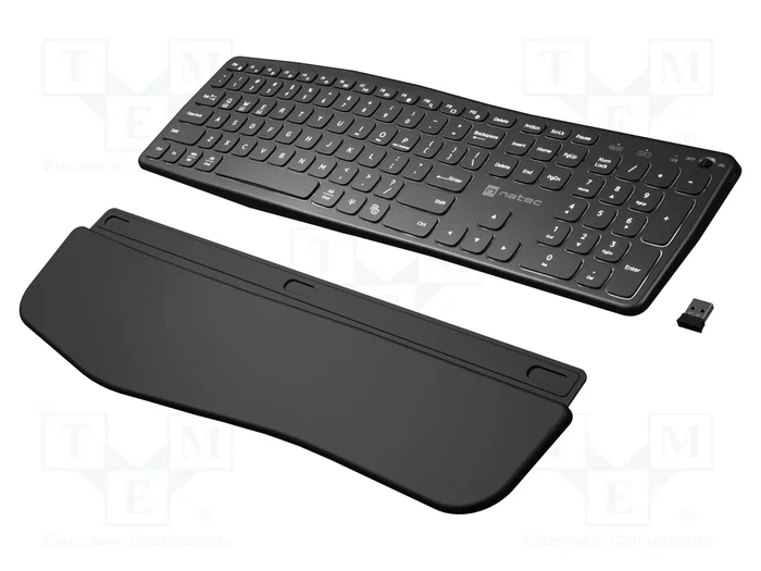 NATEC PORIFERA Clavier sans fil US layout noir