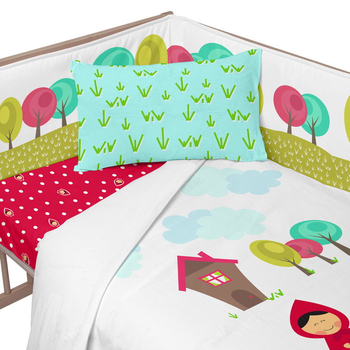 Protection du berceau HappyFriday Mr Fox Grandma Multicouleur 210 x 40 cm Protection du berceau HappyFriday Mr Fox Grandma Multicouleur 210 x 40 cm