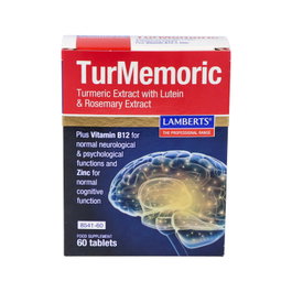 Lamberts Turmemoric 60 comprimés - Complément alimentaire à base de curcumine, lutéine, zinc et vitamine B12
