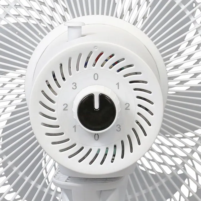 Oceanic Ventilateur de table 35W 30,5 cm 3 vitesses Oscillant Blanc