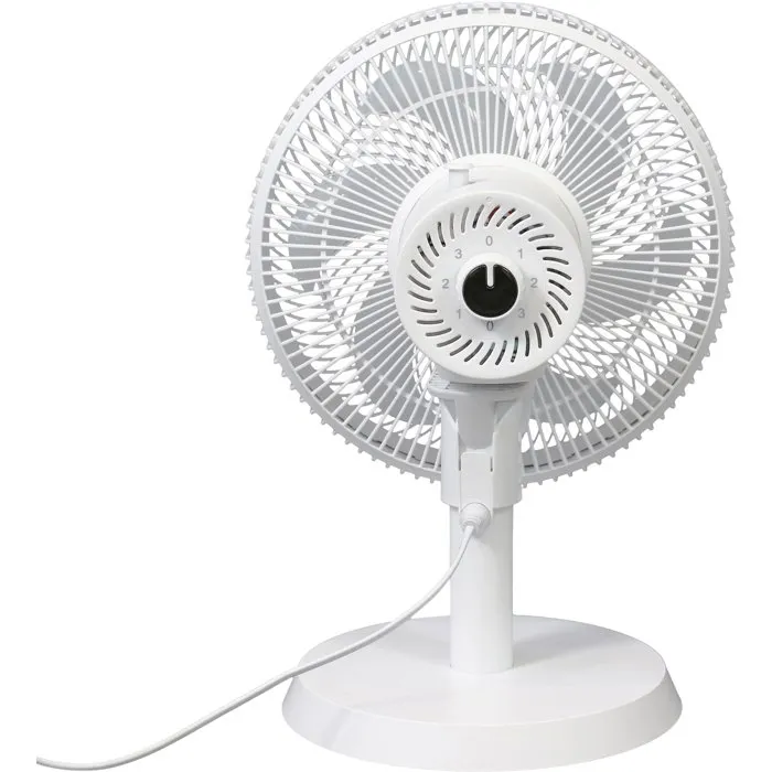 Oceanic Ventilateur de table 35W 30,5 cm 3 vitesses Oscillant Blanc