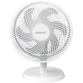 Oceanic Ventilateur de table 35W 30,5 cm 3 vitesses Oscillant Blanc