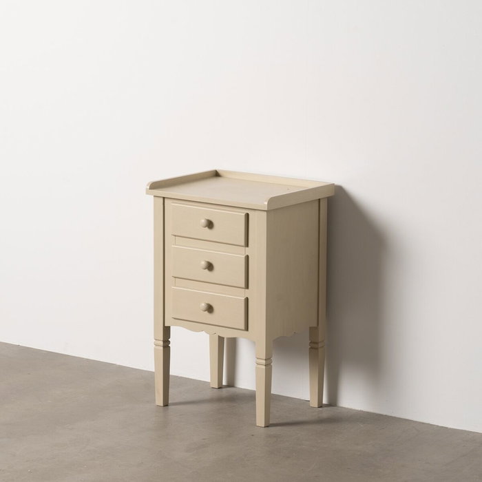 Table de Nuit Crème 43 x 33 x 66 cm