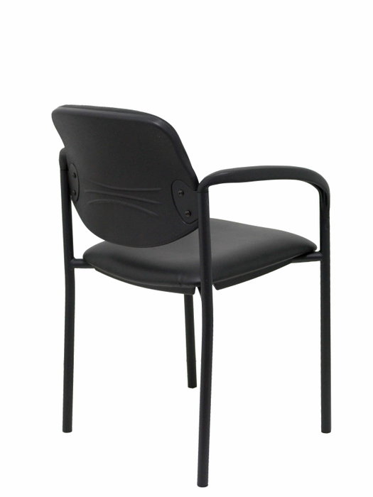 Chaise Styl Fixe/Sans mécanisme Cuir écologique Noir Non applicable Accoudoirs fixes Sans appui-tête Sans roulettes