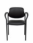 Chaise Styl Fixe/Sans mécanisme Cuir écologique Noir Non applicable Accoudoirs fixes Sans appui-tête Sans roulettes