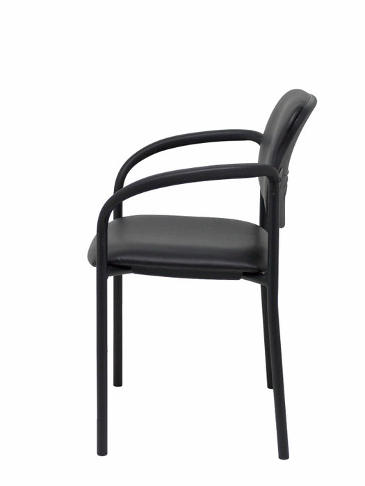 Chaise Styl Fixe/Sans mécanisme Cuir écologique Noir Non applicable Accoudoirs fixes Sans appui-tête Sans roulettes