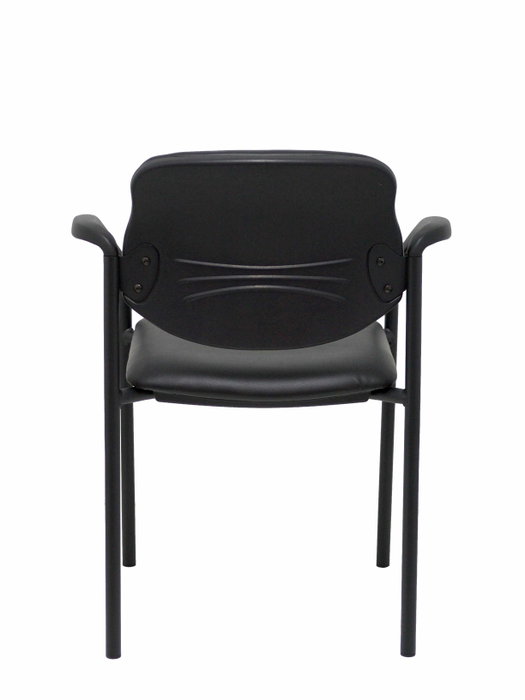 Chaise Styl Fixe/Sans mécanisme Cuir écologique Noir Non applicable Accoudoirs fixes Sans appui-tête Sans roulettes
