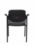 Chaise Styl Fixe/Sans mécanisme Cuir écologique Noir Non applicable Accoudoirs fixes Sans appui-tête Sans roulettes