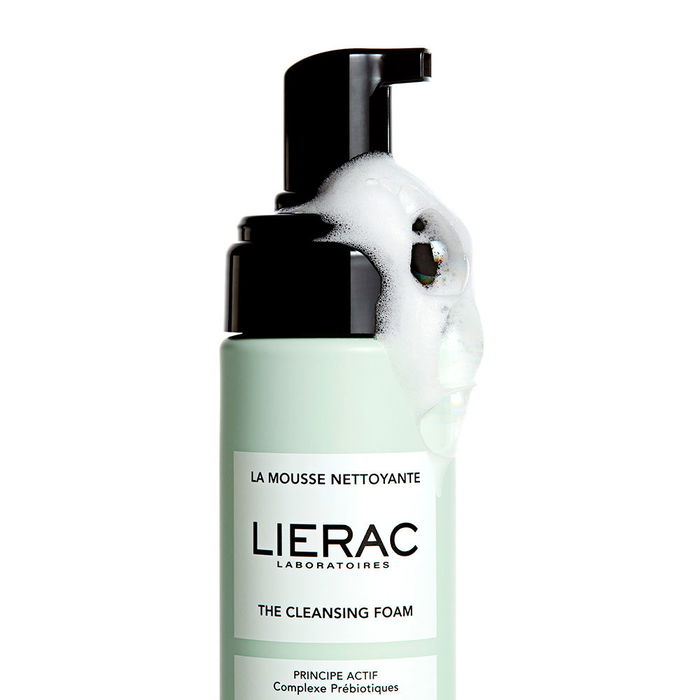 Lierac Mousse Nettoyante Démaquillante 150 ml - Pour Tous Types de Peaux - 99% Ingrédients Naturels