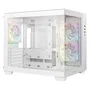 Deepcool CG330 Boîtier PC Mini Tour Micro-ATX 3 Ventilateurs ARGB Blanc