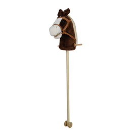 TACHAN Tête de cheval deluxe marron avec bâton