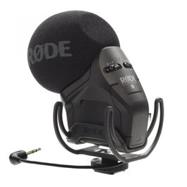 RODE Stereo Videomic Pro Rycote Microphone de caméra avec suspension intégrée, stéréo XY, 1/2" capsules condensateur, filtre passe-haut, niveau réglable