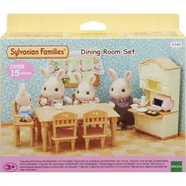Sylvanian Families - Figurines miniatures et meubles - Set complet de salle à manger - Série Les Meubles et Accessoires