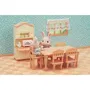 Sylvanian Families - Figurines miniatures et meubles - Set complet de salle à manger - Série Les Meubles et Accessoires