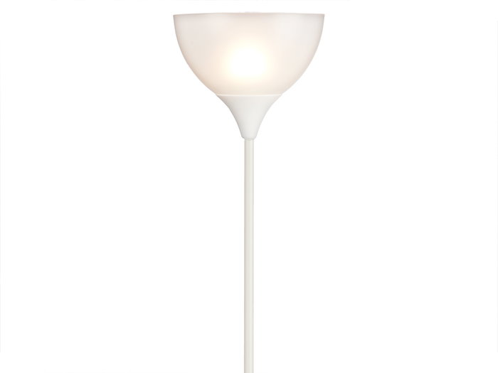Giftdecor Lampe sur pied blanche 22x185x22 cm métal et plastique E27 60W max (Set de 2)