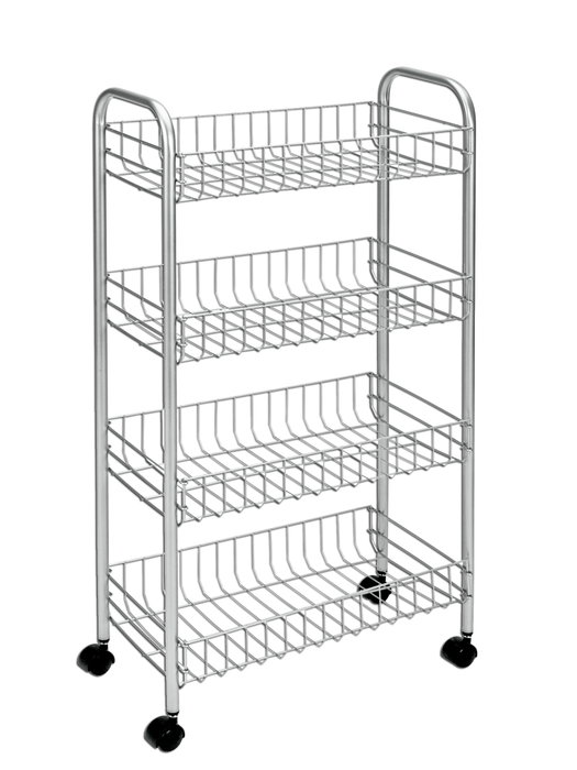METALTEX Chariot de rangement ASCONA 4 étagères 41x26x85cm METALTEX Chariot de rangement ASCONA 4 étagères 41x26x85cm