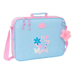 Cartable d'école BlackFit8 Smile Rose Bleu clair 38 x 28 x 6 cm
