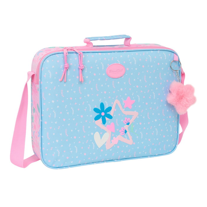 Cartable d'école BlackFit8 Smile Rose Bleu clair 38 x 28 x 6 cm Cartable d'école BlackFit8 Smile Rose Bleu clair 38 x 28 x 6 cm