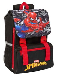 Safta - Sac à dos extensible Spider-Man 18.5 x 41 x 15 cm - Sac à dos enfant - Recommandé à partir de 3 ans