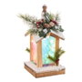 BigBuy Home Lanterne Bois 15 x 15 x 32 cm