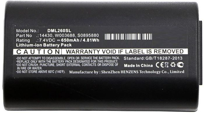 CoreParts Batterie Li-ion 7.4V 650mAh 4.8Wh pour étiqueteuses 3M et Dymo - Haute qualité, garantie 12 mois