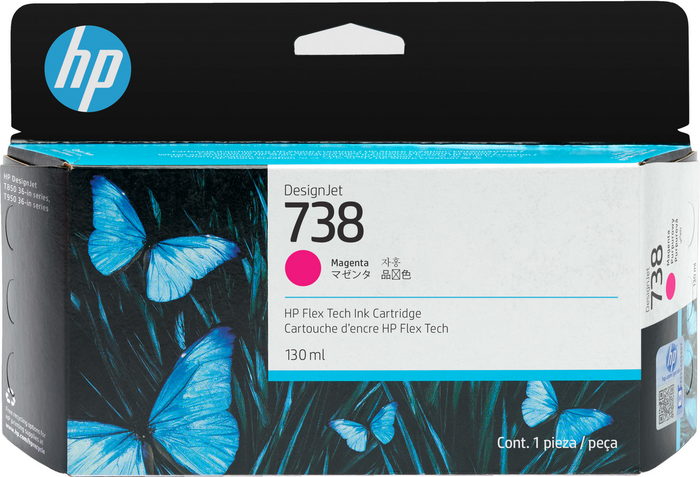 HP HP 738 Cartouche d'encre Magenta 130ml
