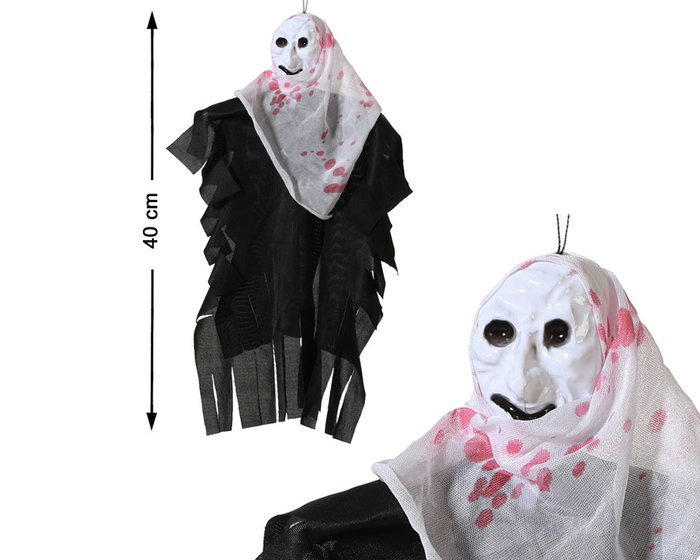 Décoration Gothique Tête de Squelette avec Mandoline Noire pour Halloween - 40 cm Décoration Gothique Tête de Squelette avec Mandoline Noire pour Halloween - 40 cm