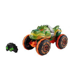 Mattel - Hot Wheels Monster Trucks - Camion radio commandé Sams'h-O-Saurus 1:15 - Jouet véhicule pour enfant - Nécessite piles AAA