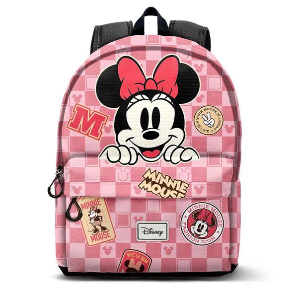 Karactermania Mochila HS FAN 2.2 Minnie Mouse Journey - Sac à dos urbain en ripstop imperméable, compartiment principal, 18 x 31 x 44 cm, rose