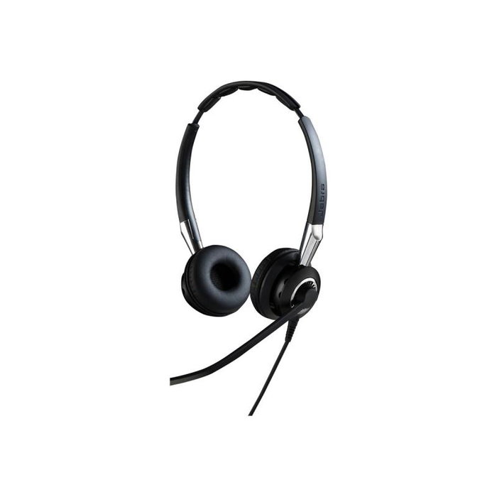 Jabra BIZ 2400 II QD Duo NC Micro-casque Binaural Noir/Argent Jabra BIZ 2400 II QD Duo NC Micro-casque Binaural Noir/Argent