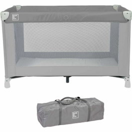Bambisol Lit parapluie de voyage Gris 120x60 cm