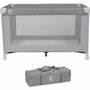 Bambisol Lit parapluie de voyage Gris 120x60 cm
