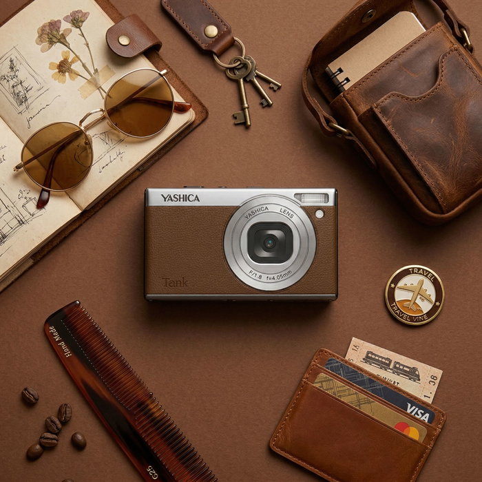 Yashica Tank Compact Brown Yashica Tank Compact Brown