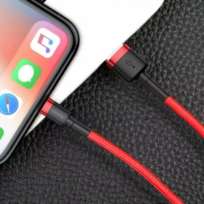 Baseus Câble Lightning CALKLF-C09 Rouge 2 m Baseus Câble Lightning CALKLF-C09 Rouge 2 m