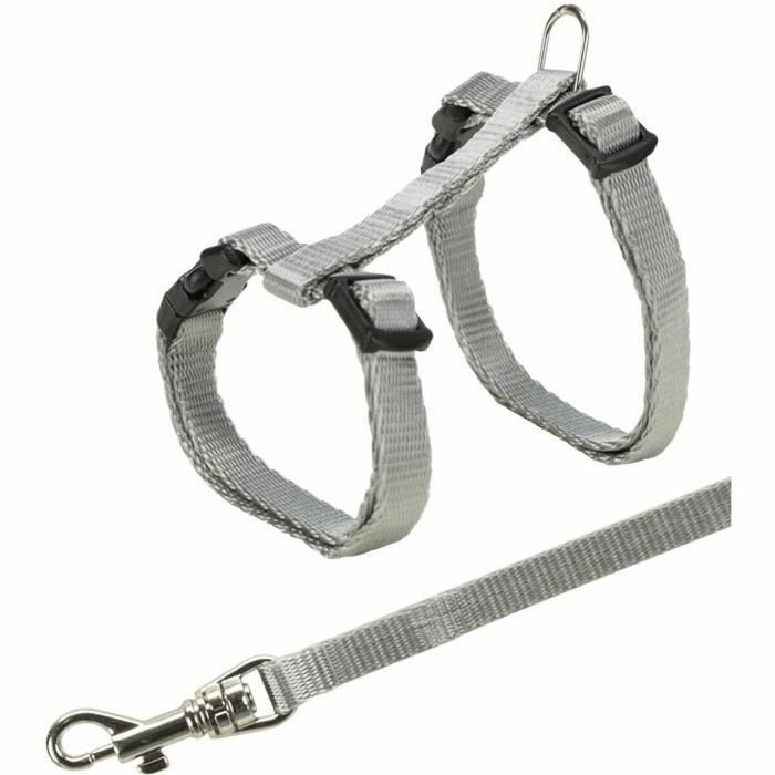 Trixie Harnais pour chat Gris avec laisse Trixie Harnais pour chat Gris avec laisse