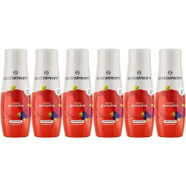 Sodastream Lot de 6 concentrés Grenadine sans sucres, 440 ml
