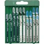 Bosch T 101 B, T 144 D, T 119 BO, T 118 A, T 127 D - Lot de 10 Lames de Scie Sauteuse en HSS bimétal pour Bois et Métal - Garantie 2 Ans