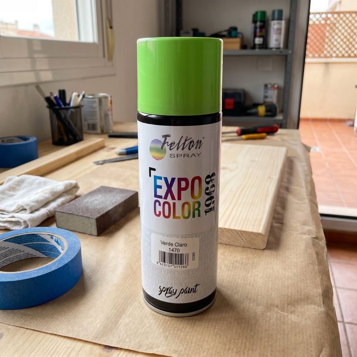 FELTON Spray Peinture Noir Brillant 400 ml