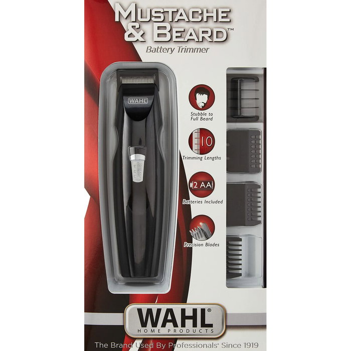 Wahl Mustache & Beard Tondeuse à barbe Noir et Argenté Wahl Mustache & Beard Tondeuse à barbe Noir et Argenté
